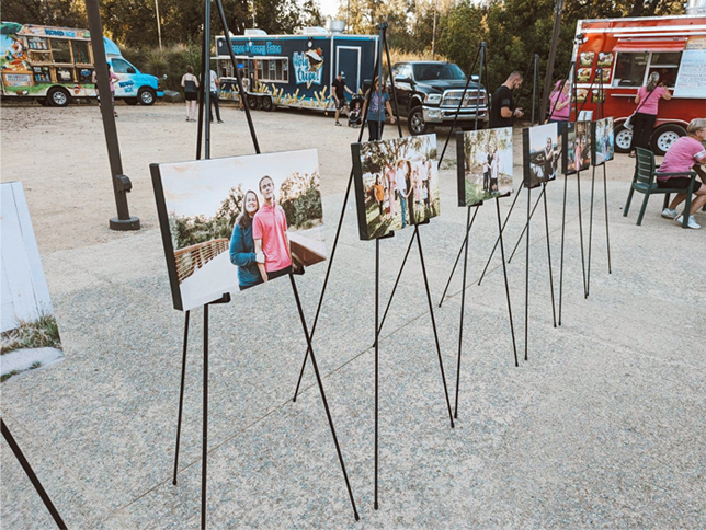 Images of breast cancer survivors at a Nor-Cal Think Pink event
